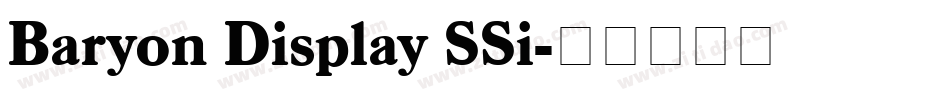 Baryon Display SSi字体转换